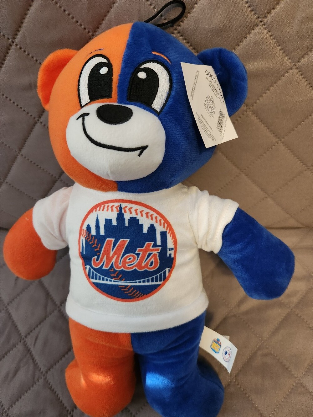 NY METS OFFICIAL MAJOR LEAGUE BASEBALL STUFFED BEAR